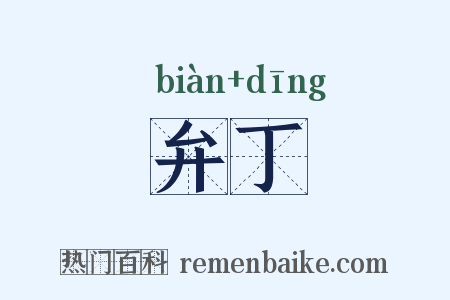 弁丁是什么意思的图片